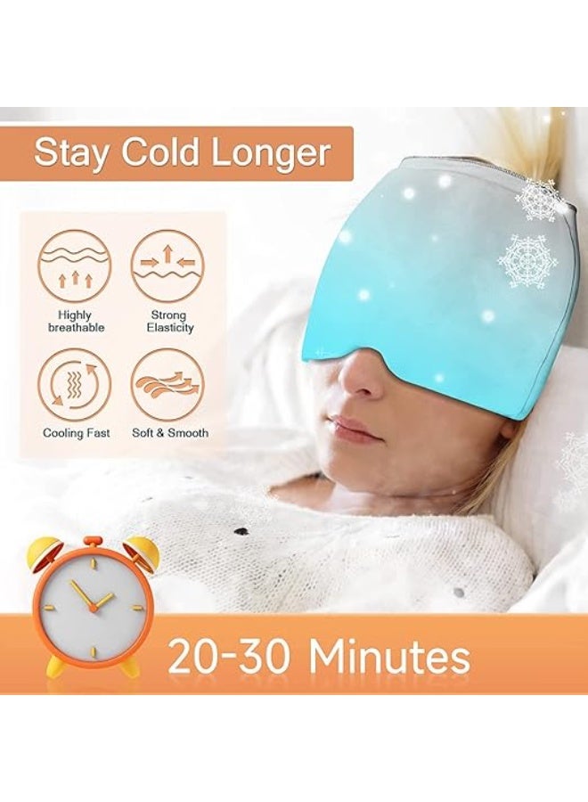 Headache and Migraine Relief Cap, One Size Fits All, Grey - Image 3