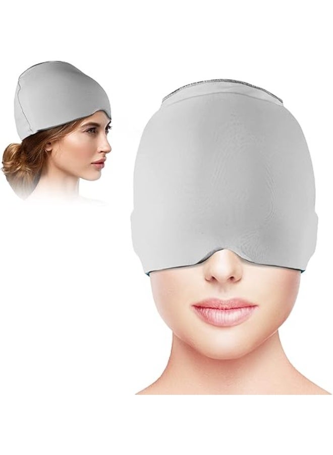 Headache and Migraine Relief Cap, One Size Fits All, Grey - Image 1