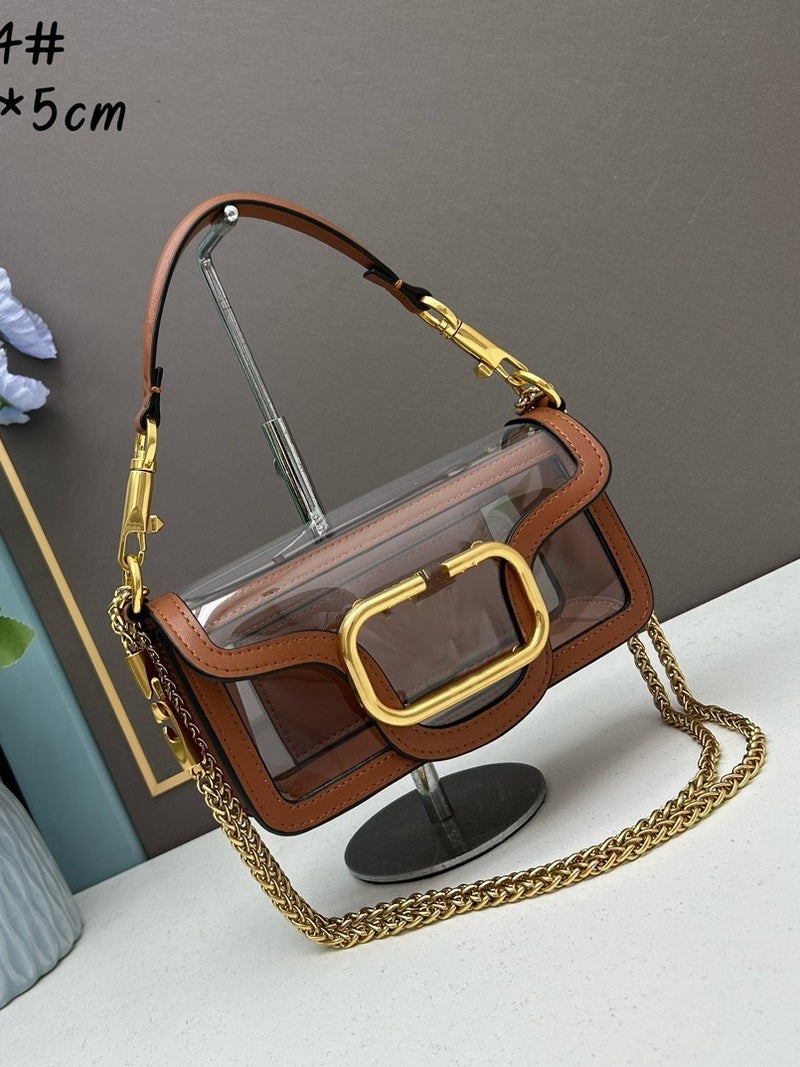 2024 Women'S Chain Crossbody Shoulder Bag, Fashionable And Simple Transparent Small Bag, Trendy And Versatile - Image 2