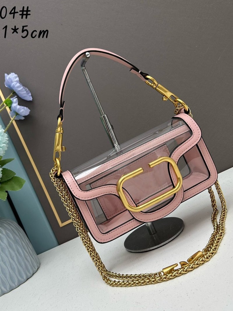 2024 Women'S Chain Crossbody Shoulder Bag, Fashionable And Simple Transparent Small Bag, Trendy And Versatile - Image 5
