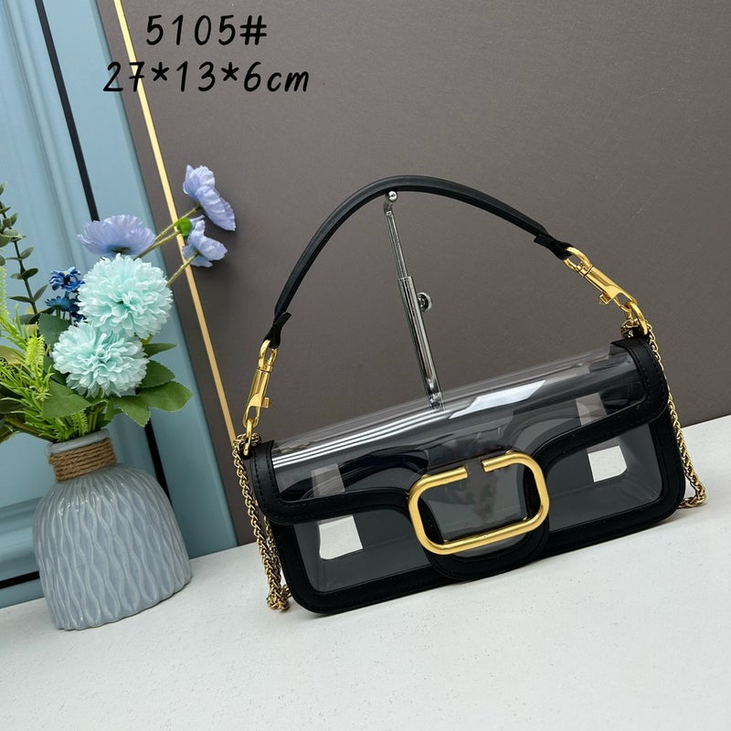2024 Women'S Chain Crossbody Shoulder Bag, Fashionable And Simple Transparent Small Bag, Trendy And Versatile - Image 1