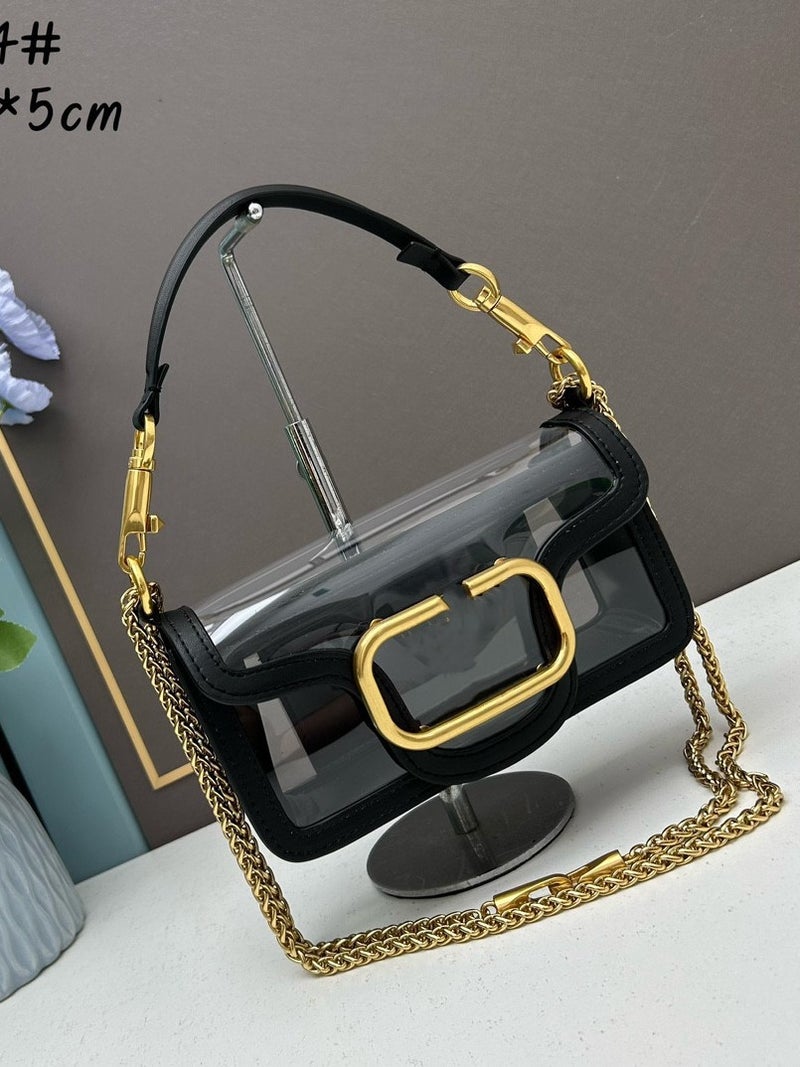 2024 Women'S Chain Crossbody Shoulder Bag, Fashionable And Simple Transparent Small Bag, Trendy And Versatile - Image 4