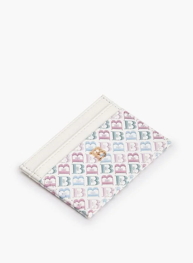 Flora Bella By Shoexpress MULTICOLOR Flora Bella Monogram Print Card Holder for Women | Best Price UAE