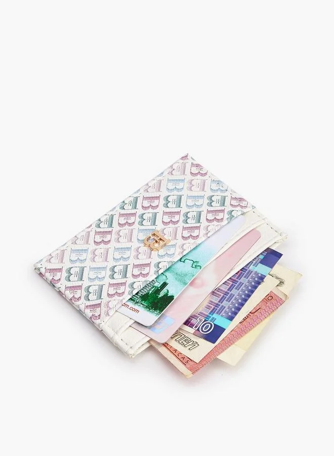 Flora Bella By Shoexpress MULTICOLOR Flora Bella Monogram Print Card Holder for Women | Best Price UAE