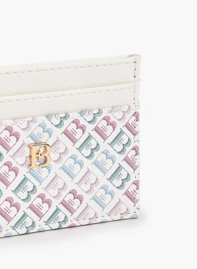 Flora Bella By Shoexpress MULTICOLOR Flora Bella Monogram Print Card Holder for Women | Best Price UAE
