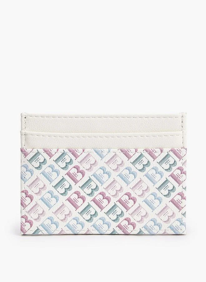 Flora Bella By Shoexpress MULTICOLOR Flora Bella Monogram Print Card Holder for Women | Best Price UAE