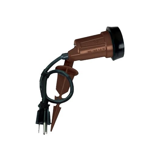 SIGMA ENGINEERED SOLUTIONS 14792GN Spike-A-Lite Spotlight Holder, Bronze, 1-pack - Image 1