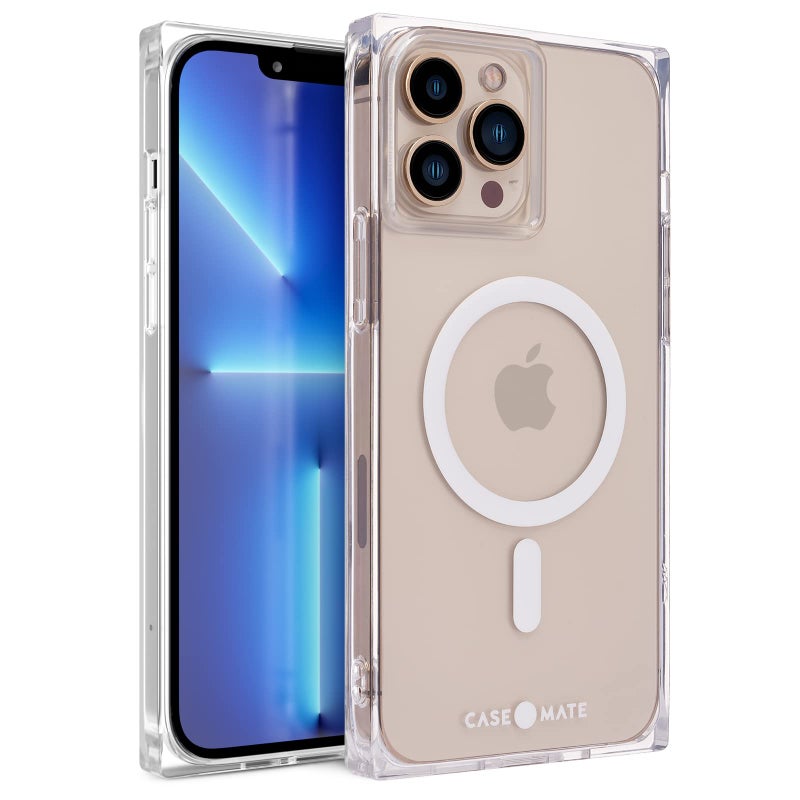 CaseMate BLOX Square iPhone 13 Pro Case  Clear 10FT Drop Protection Compatible with MagSafe Magnetic Phone Case for iPhone 13 Pro 61 Anti Yellow  AntiScratch Tech Shockproof Slim Fit