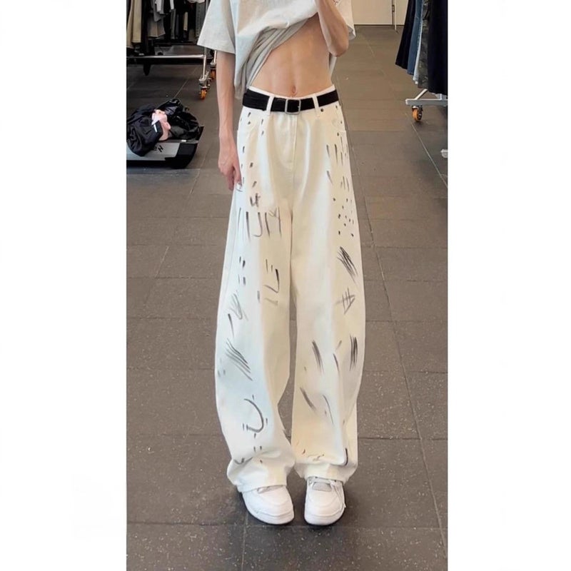 Unisex Classic Denim Jeans Loose Fit Daily Outdoor Wear - Image 2