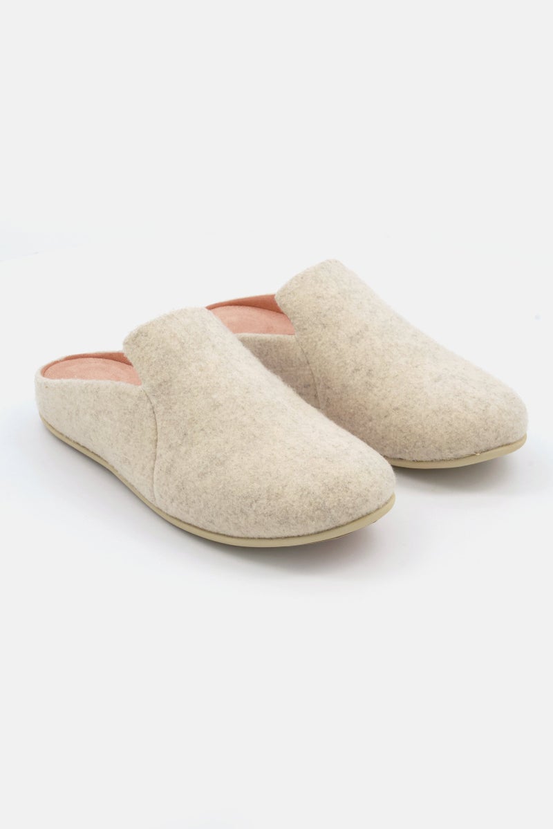 FitFlop Women Chrissie Ii Haus Felt Clogs, Ivory  - Image 1