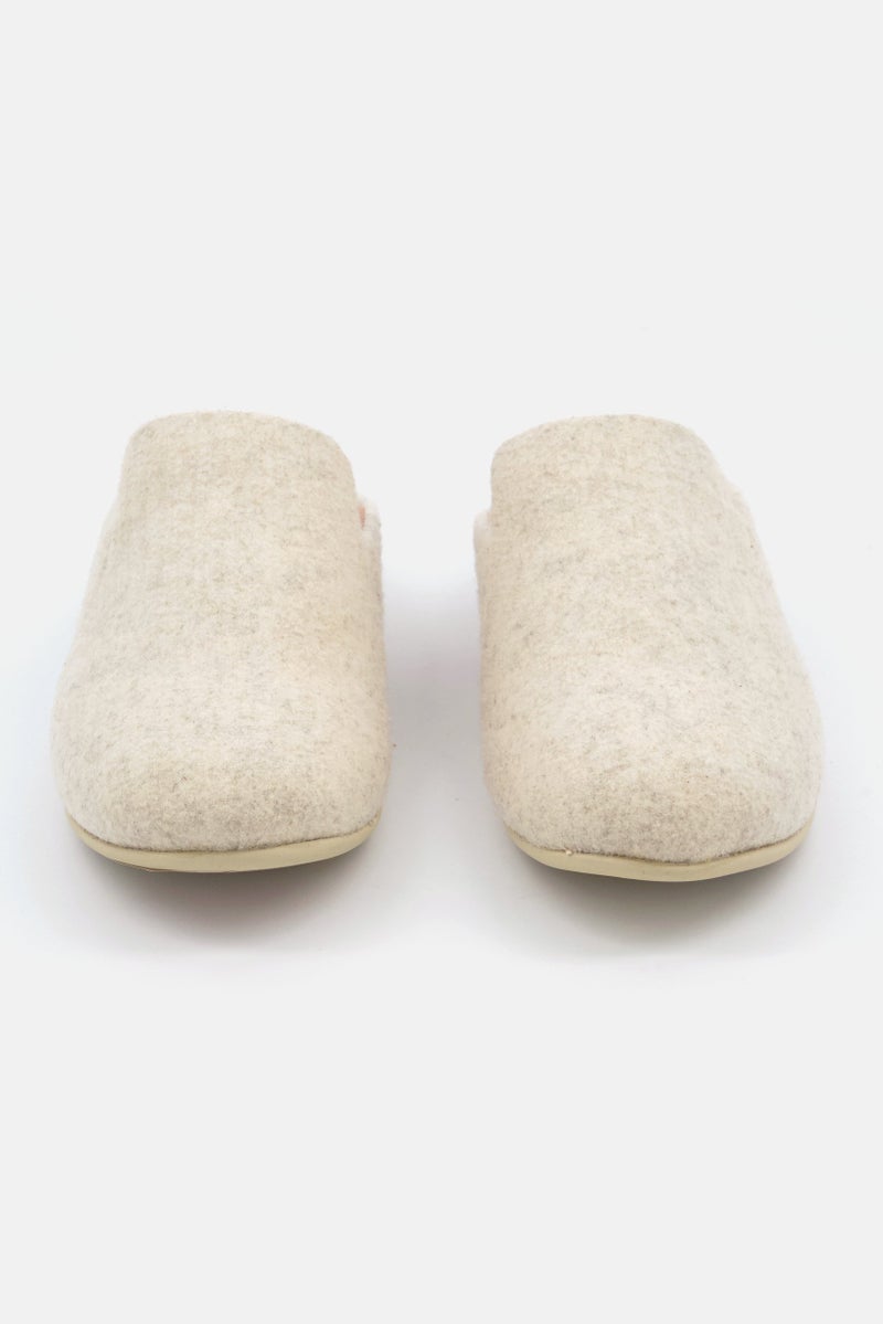FitFlop Women Chrissie Ii Haus Felt Clogs, Ivory  - Image 3