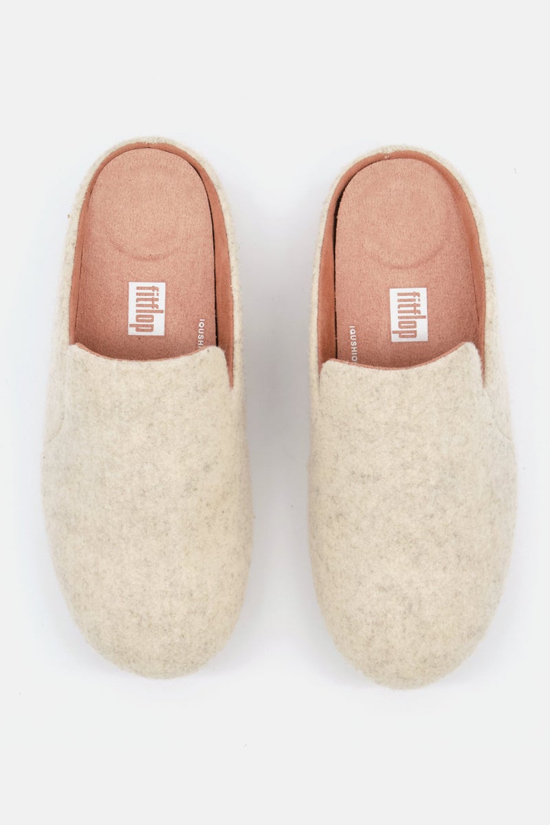 FitFlop Women Chrissie Ii Haus Felt Clogs, Ivory  - Image 4