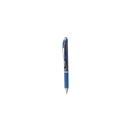 Pentel قلم جل سائل قابل للسحب Pentel BL80C EnerGel RTX، 1 مم، أسود/رمادي، حبر أزرق - Image 2