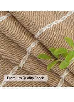 Nightstand Cover, Rectangle Bedside Tablecloth with Pockets and Tassel, Cotton Linen Waterproof Small Tablecloth TV Cabinet Washer Dryer Fridge Top Dust Cover R 16 x 36 inch