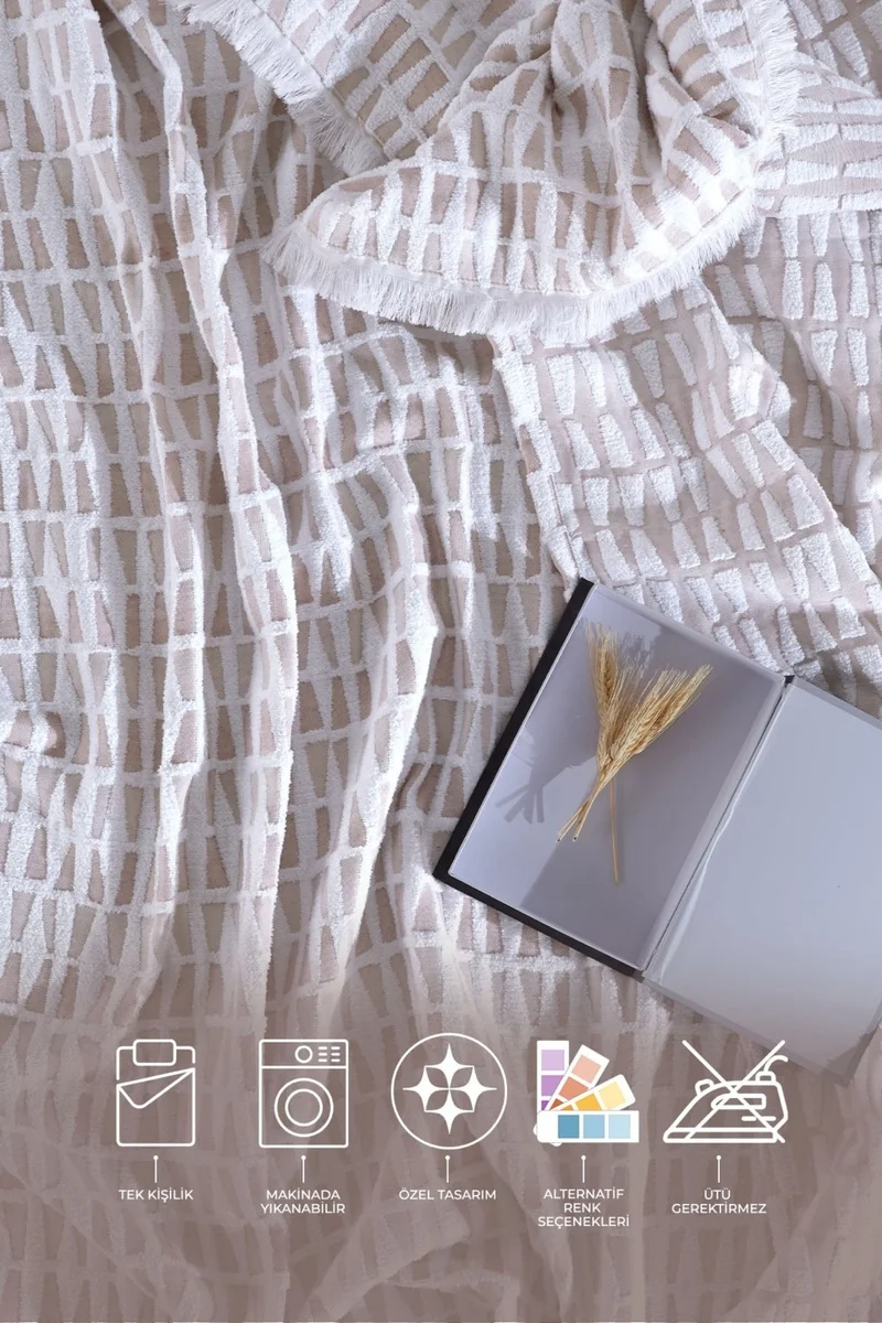Elart Joli Bedspread Single Ecru