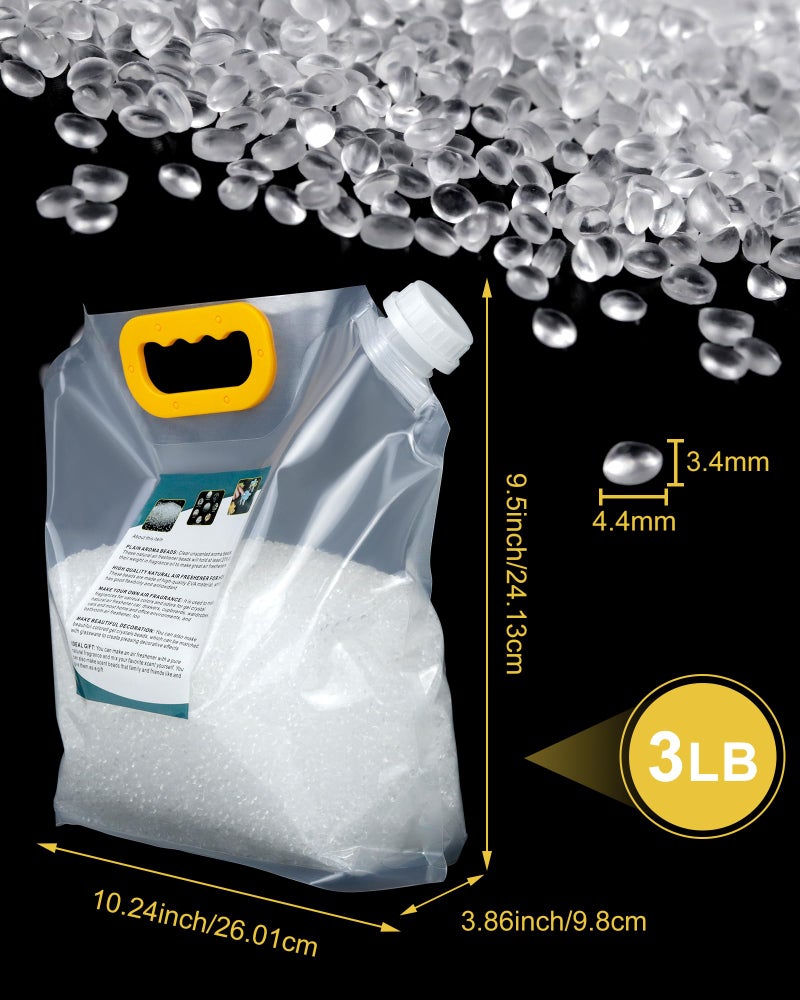 PLANTIONAL 3LB Unscented Aroma Beads for Car Freshies freshie beads freshie supplies DIY Homemade Natural Eva Beads Bulk - Image 3