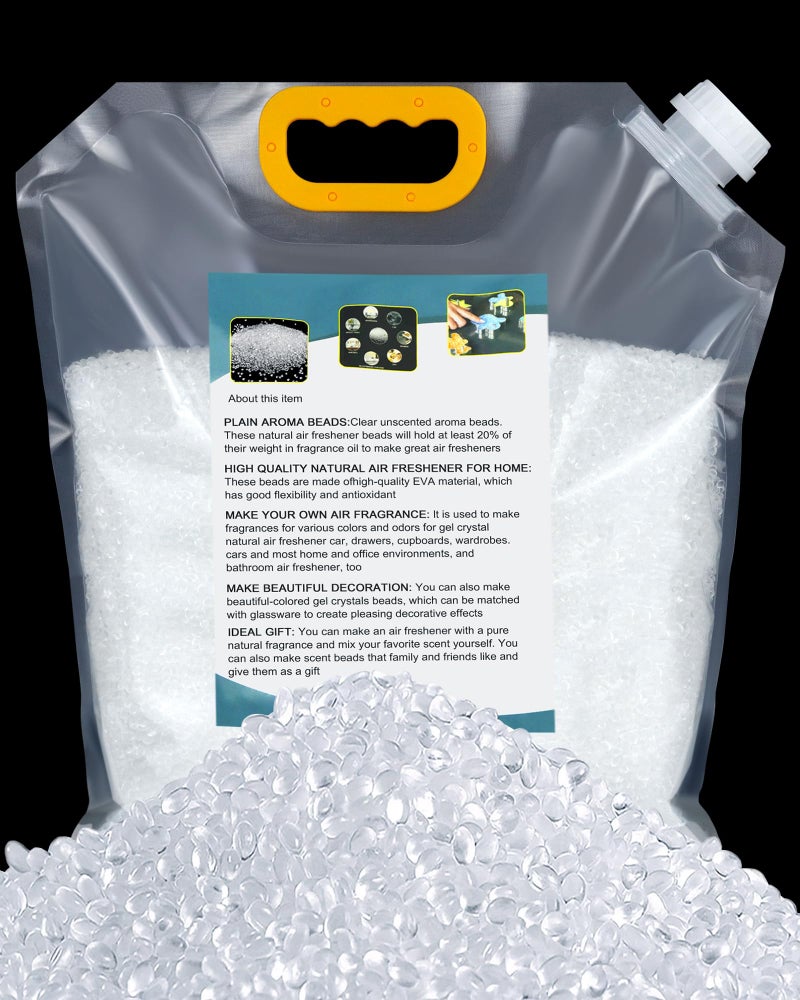 PLANTIONAL 3LB Unscented Aroma Beads for Car Freshies freshie beads freshie supplies DIY Homemade Natural Eva Beads Bulk - Image 1