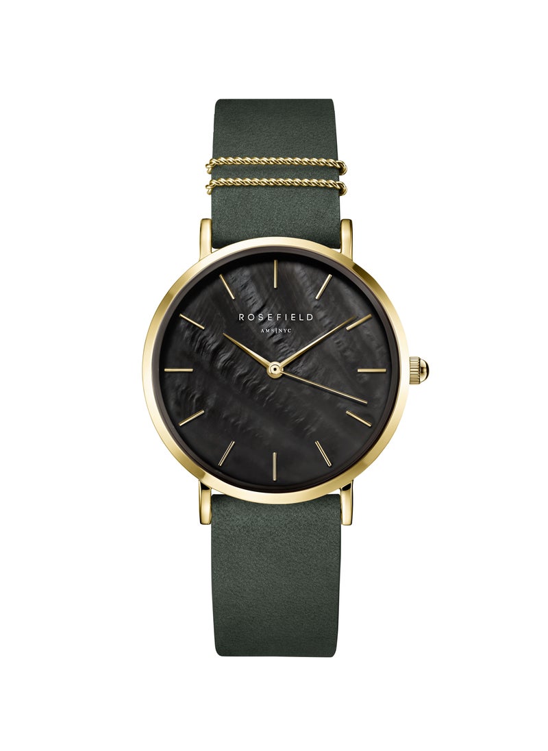 RoseField Rosefield West Village Forest Green Black MOP Rosegold Women Watch - WBFLG-W95  - Image 1