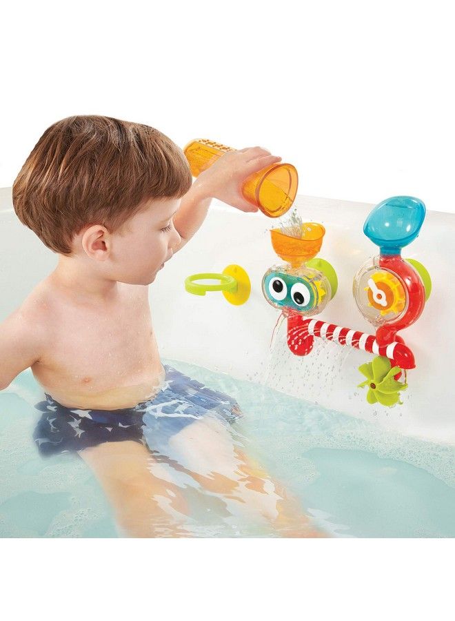 Yookidoo Baby Bath Toy (For Toddlers 1 3) Spinning Gear And Googly Eyes For Toddler And Baby Bath Time Sensory Development Attaches To Any Size Tub Wall 1+ Years  - Image 3