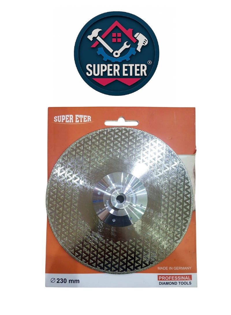 SUPER   ETER Super ETER Diamond Cutting Disc 9 Inch 230mm – Model 10006275 – Made in Germany – Professional Blade for Tile, Marble & Concrete - Image 1