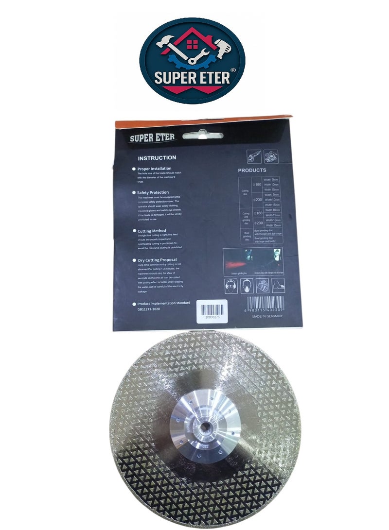 SUPER   ETER Super ETER Diamond Cutting Disc 9 Inch 230mm – Model 10006275 – Made in Germany – Professional Blade for Tile, Marble & Concrete - Image 3