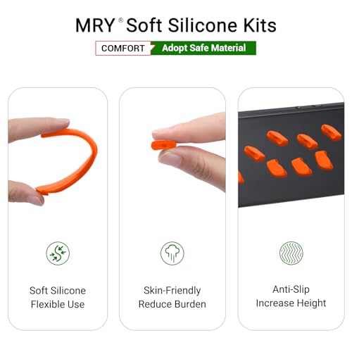Mryok Replacement Earsocks Nosepieces Kits for Oakley Flak 2.0/2.0 XL - Orange - Image 4