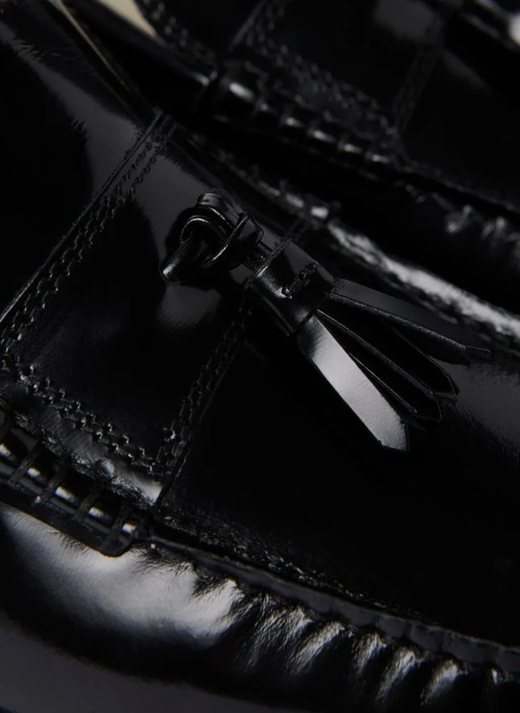 JACK & JONES Black Pennybar Tassel Loafers for Men | Best Price UAE