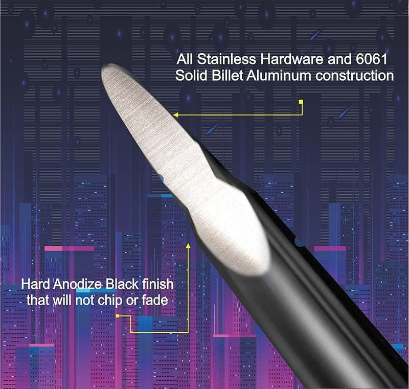 هوائي رصاصة عيار 50 لسيارات دودج رام 1500 وفورد F150 وF250 وشيفروليه سيلفرادو (ذهبي) - Image 3