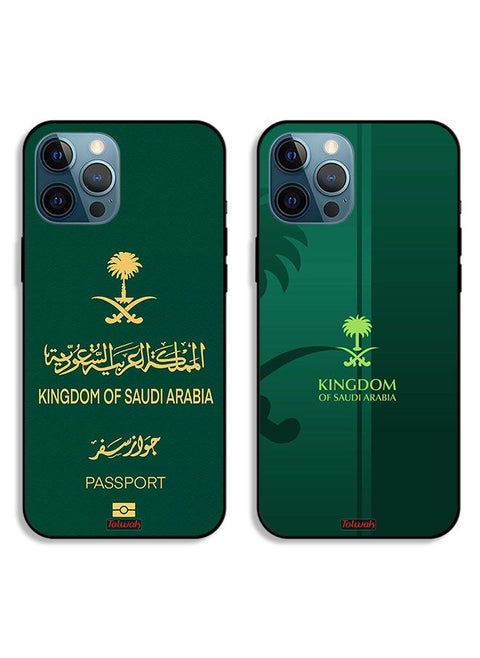 Two Cases For Apple iPhone 12 Pro Max Protective Covers Kingdom Passport Pattern