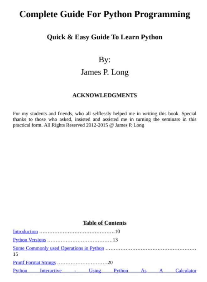 The book "The Complete Guide to Python Programming: A Quick and Easy Guide to Learning Python" is a book for beginners who want to learn the basics of the Python language quickly and easily. - Image 4
