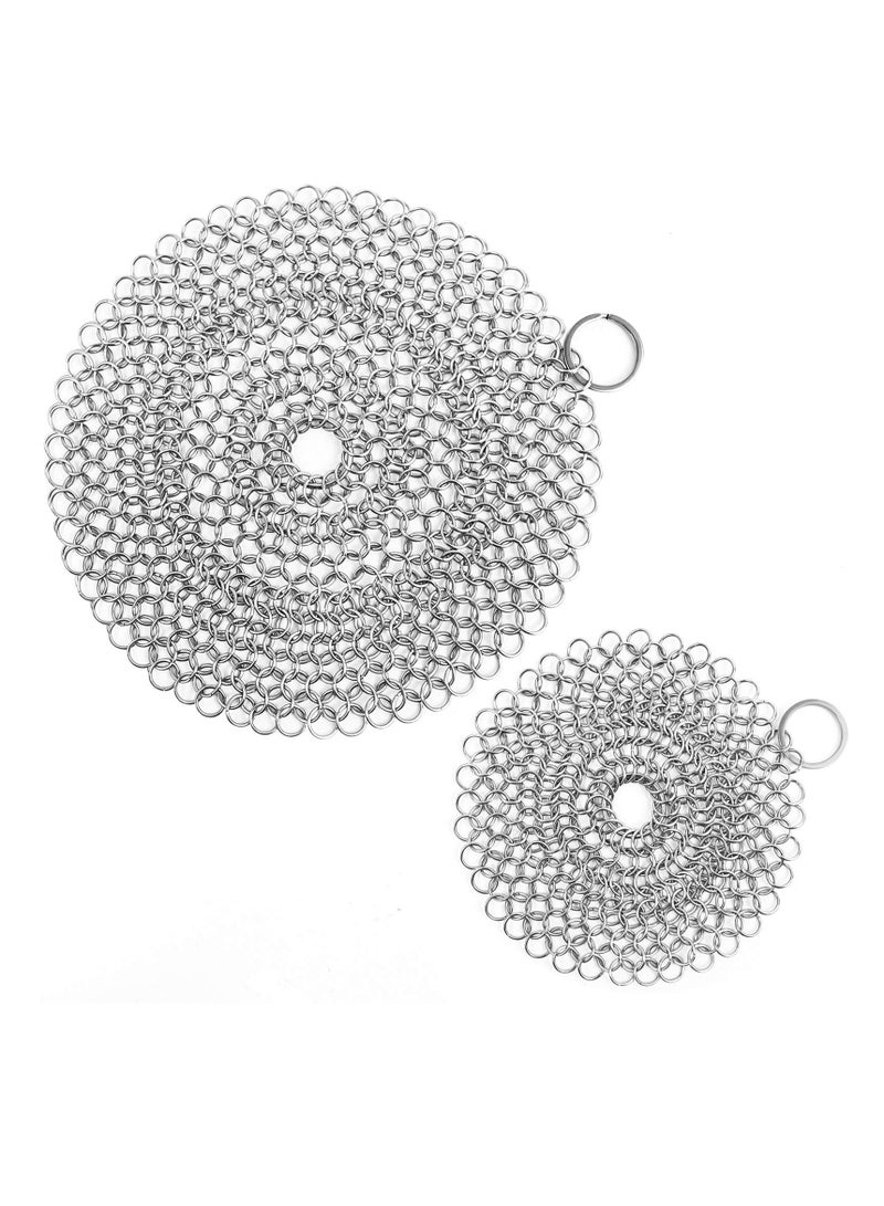 Excefore Cast Iron Skillet Cleaner Chainmail - Image 1