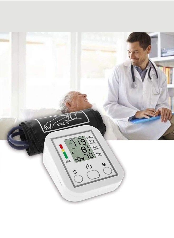 CATANES - Automatic Digital Arm Blood Pressure Monitor with Large Display, Intelligent Microcomputing, and One-Touch Operation for Accurate Home Health Monitoring - Image 1