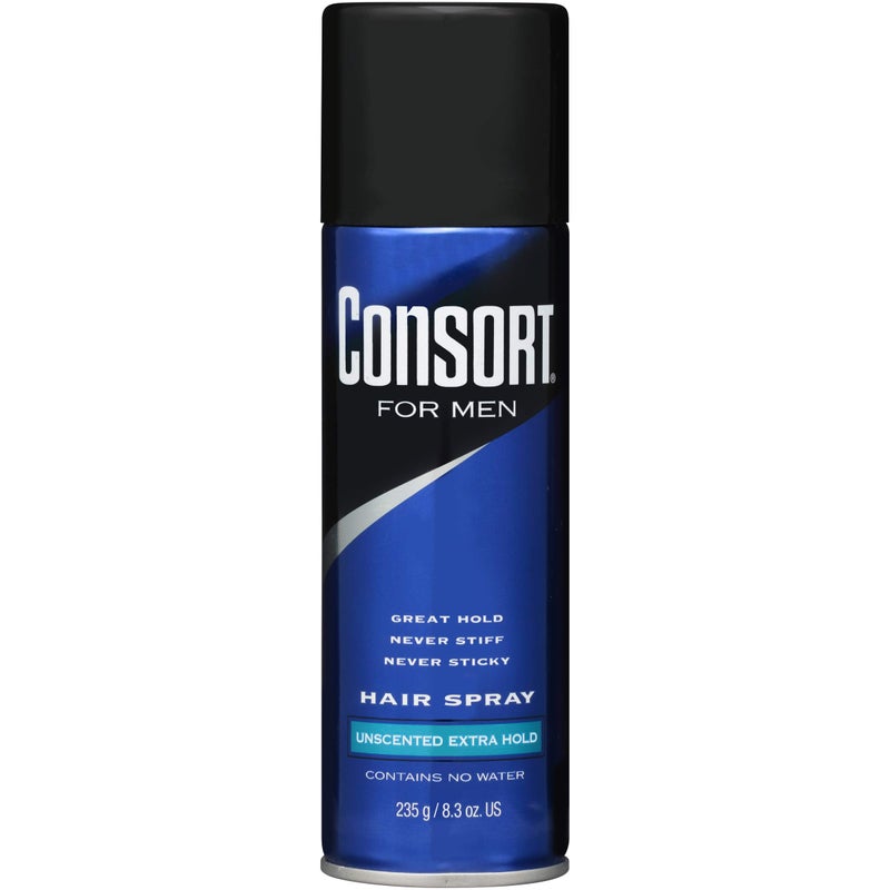 Consort For Men Hair Spray Unscented Extra Hold 8.30 oz (Pack of 6) - Image 5