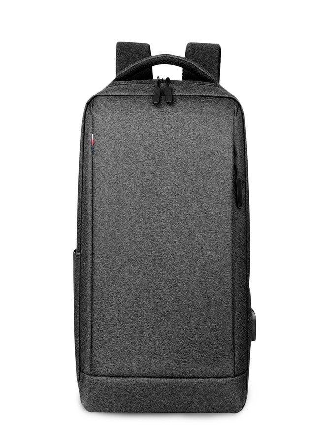 FANDARE Laptop Backpack Business Daypacks Travel Large Backpack with USB charging port Bag fits 15.6 Inch Laptop Bookbag for Men Waterproof Rucksack Dark Gray A - Image 1