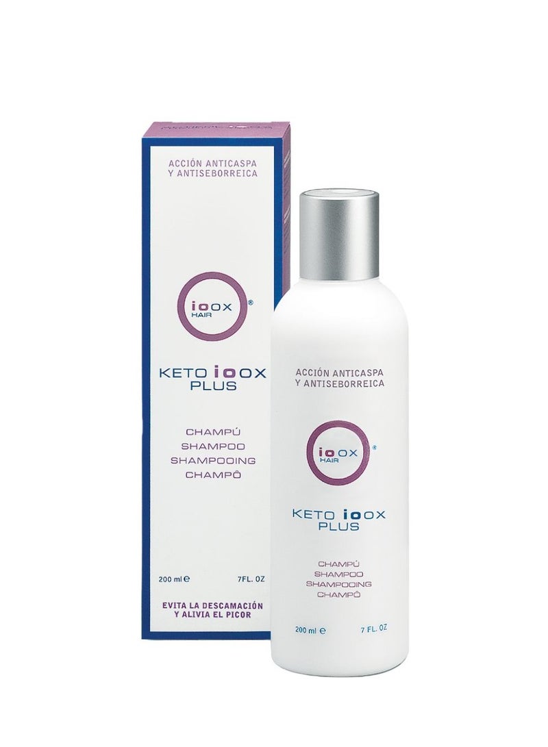 Ioox Keto Plus Shampoo Antiseborreic Shampoo 200ml - Image 2