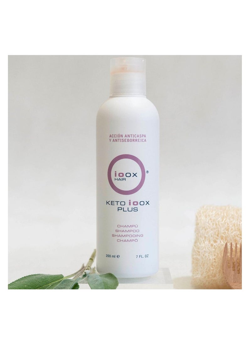 Ioox Keto Plus Shampoo Antiseborreic Shampoo 200ml - Image 3