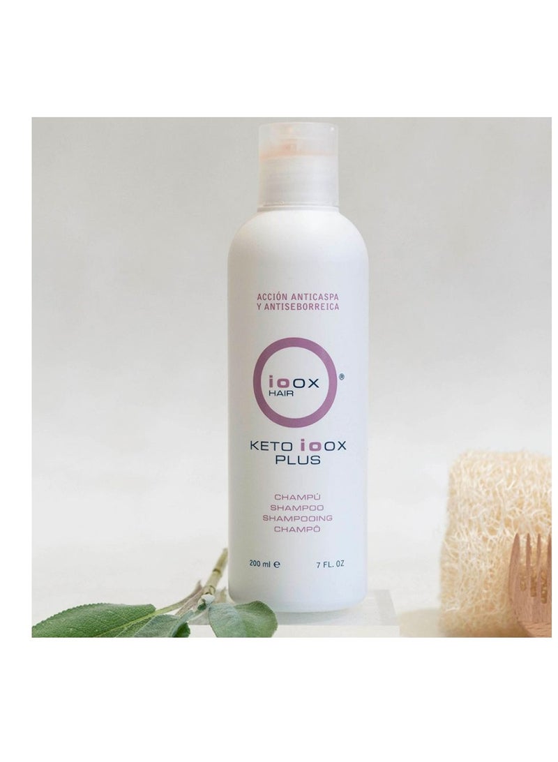Ioox Keto Plus Shampoo Antiseborreic Shampoo 200ml - Image 4