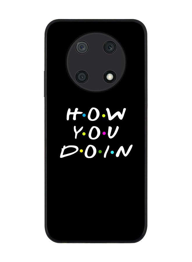 Stylizedd Rugged Black edge case for Huawei nova Y90 Slim fit Soft Case Flexible Rubber Edges Anti Drop TPU Gel Thin Cover - How you doin - Image 1