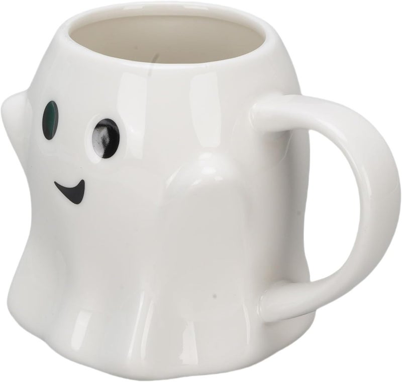 Focket Ghost Coffee Mug, 440ml Heatproof Ceramic Ghost Mug, Ghostface Coffee with Comfortable Grip Microwave Dishwasher Safe for Home Office Party Decor - Image 1