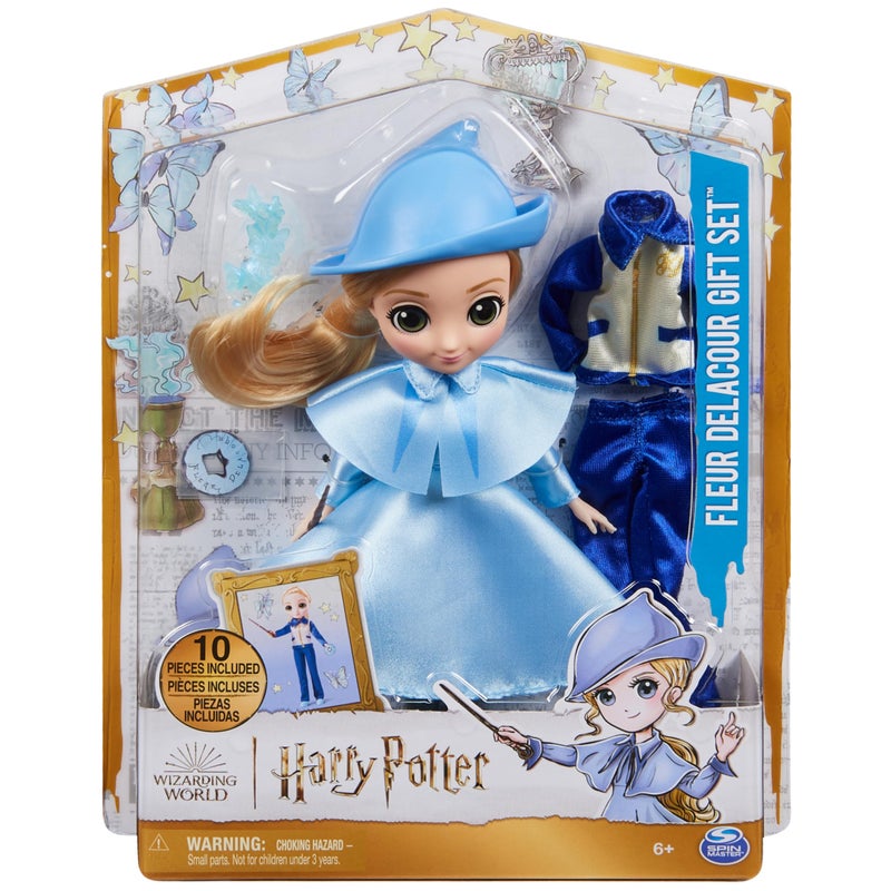 Wizarding World Harry Potter, 8-inch Fleur Delacour 10-piece Doll Gift Set with 2 Outfits and 8 Doll Accessories, Kids Toys for Ages 6 and up - Image 2