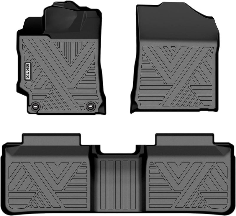 KYX Floor Mats Fits for Toyota Camry 2017 2016 2015 2014 2013 2012 3D Scanning Design Floor LinersFront Rear Customized All Weather Heavy Duty Protection TPE Waterproof Car Mats Sedan Accessories - Image 2