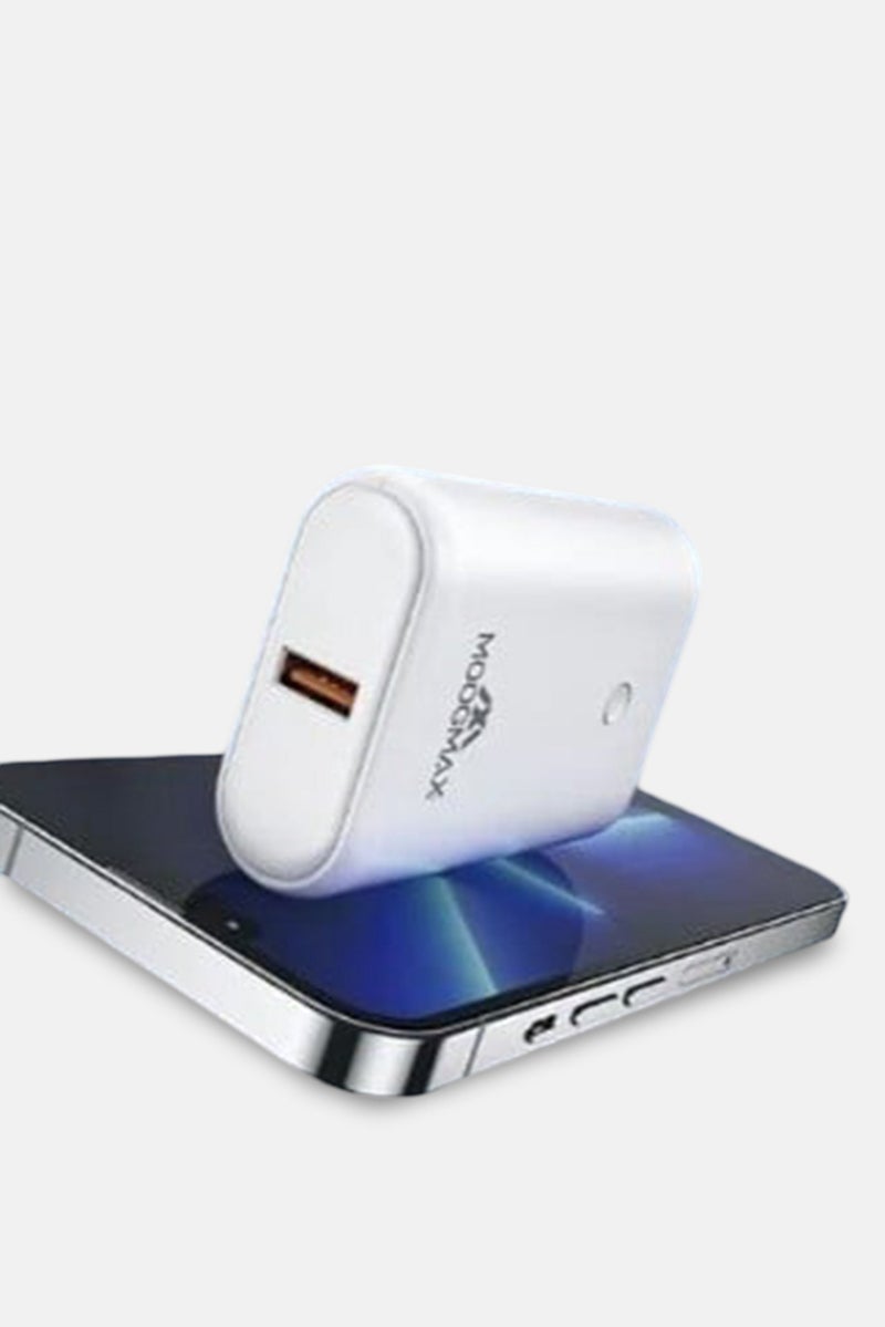 MOOGMAX Mini Power Bank Charger 10000 mAh, White - Image 2