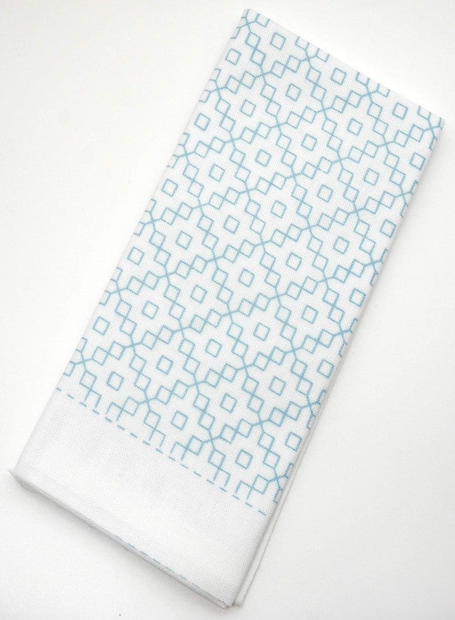 Daruma Yokota Sashiko Cloth Sashiko Fabric - Pre-Printed Sashiko Sampler - White with English Instruction Inside (White Dahlia) - Image 2
