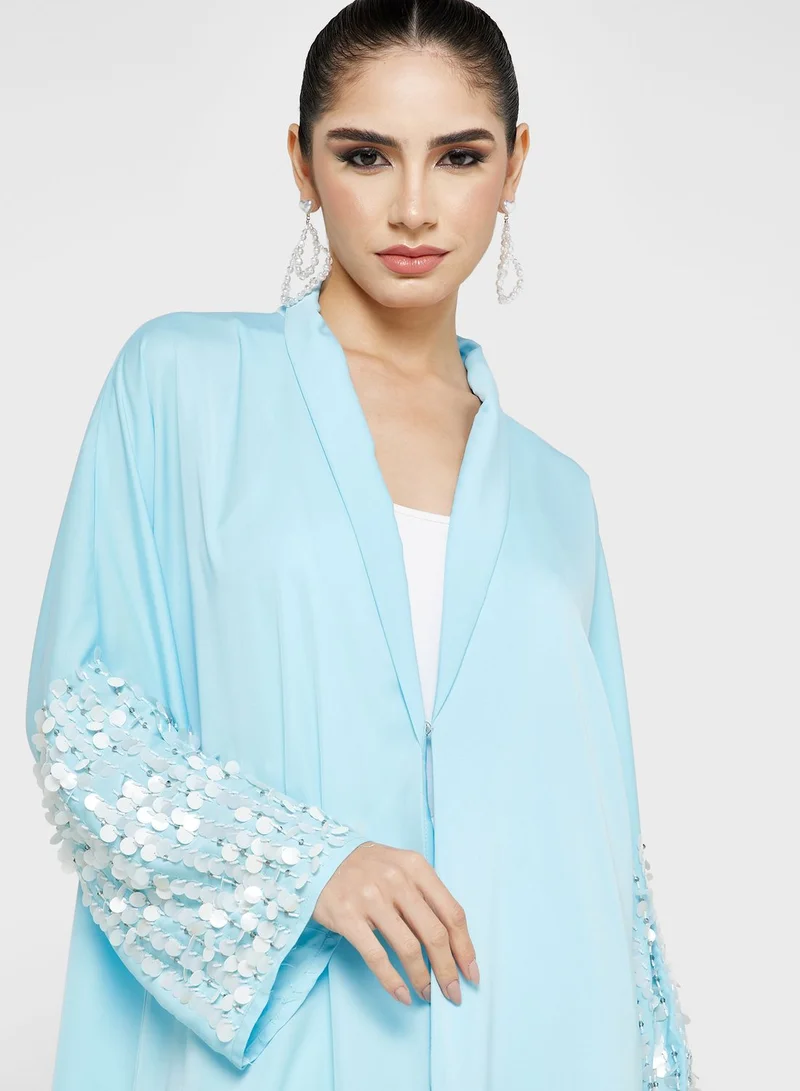 Khizana Embellished Detail Abaya With Sheila