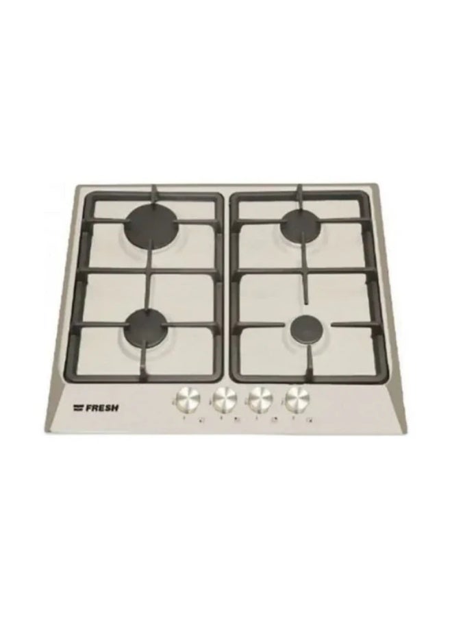 Fresh built-in gas hob, 4 burners, 60 cm, stainless, 8868.