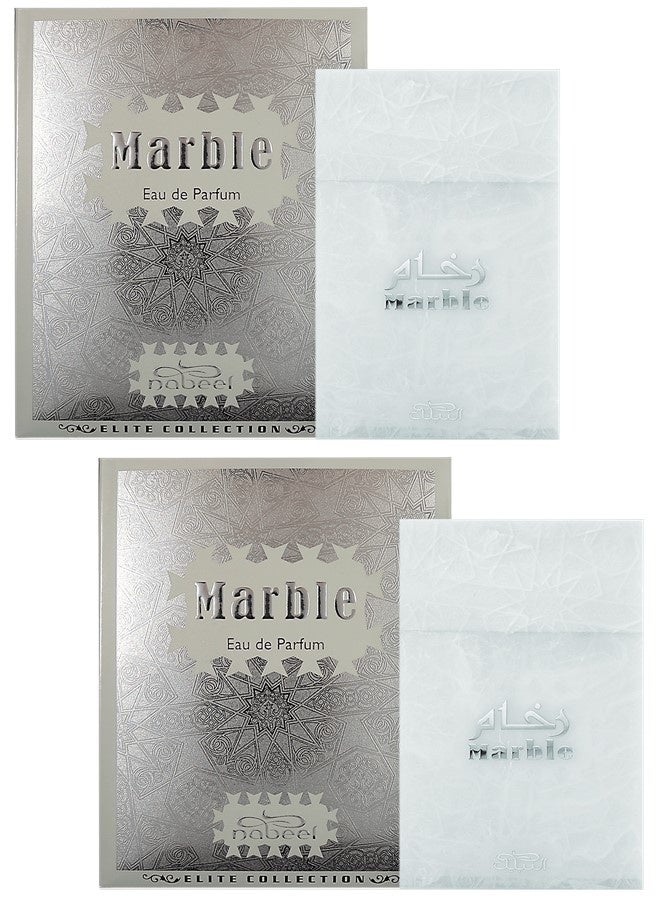 Nabeel 2Pcs Nabeel Marble Eau De Parfum 80ML Luxury Perfume Spray Long-Lasting Arabian Fragrance of Elegance & Modern Sophistication - Image 1
