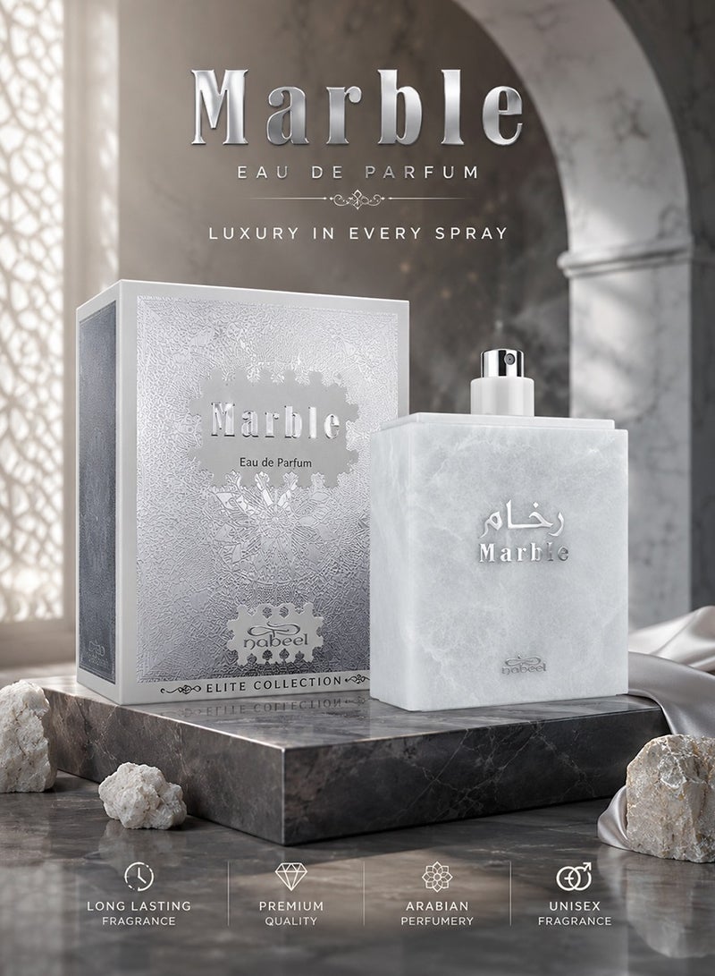 Nabeel 2Pcs Nabeel Marble Eau De Parfum 80ML Luxury Perfume Spray Long-Lasting Arabian Fragrance of Elegance & Modern Sophistication - Image 2
