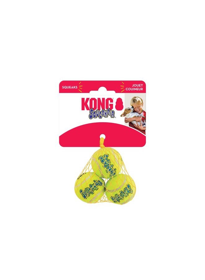 KONG - Squeakair Ball - Dog Toy Premium Squeak Tennis Ball, Gentle on Teeth (X-Small (6 Pack)) - Image 2