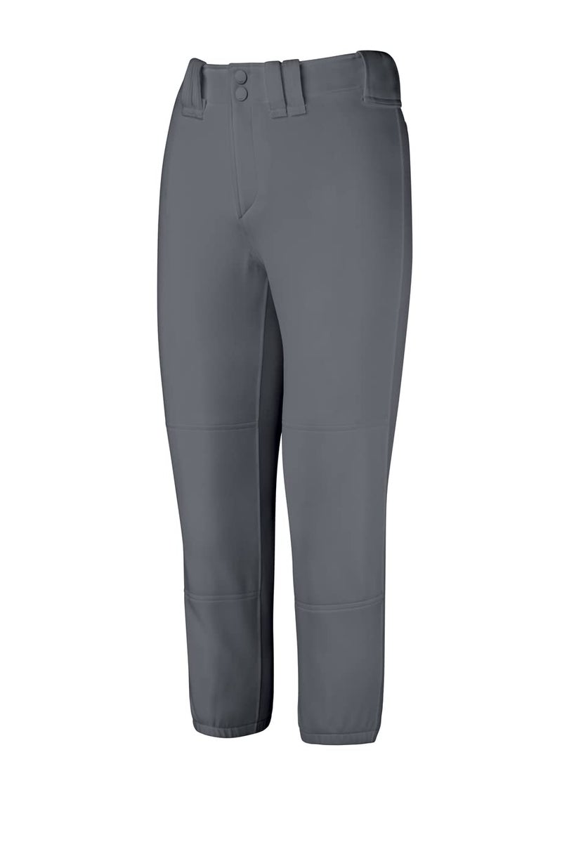 Mizuno girls Belted Fastpitch Softball Pants Dark Charcoal XLarge US
