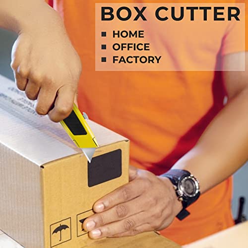 Jetmore 6 Pack Utility Knife, Colorful Retractable Box Cutter with 10 SK5 Blades, Heavy Duty Razor Knife for Cardboard, Boxes, and Cartons - Image 2